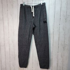New! Little Blue House Marled Grey Bear Men's Heritage Joggers Size Medium.